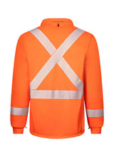 Segmented Striped Fleece Full Zip Jacket By IFR Workwear - Style OSO329