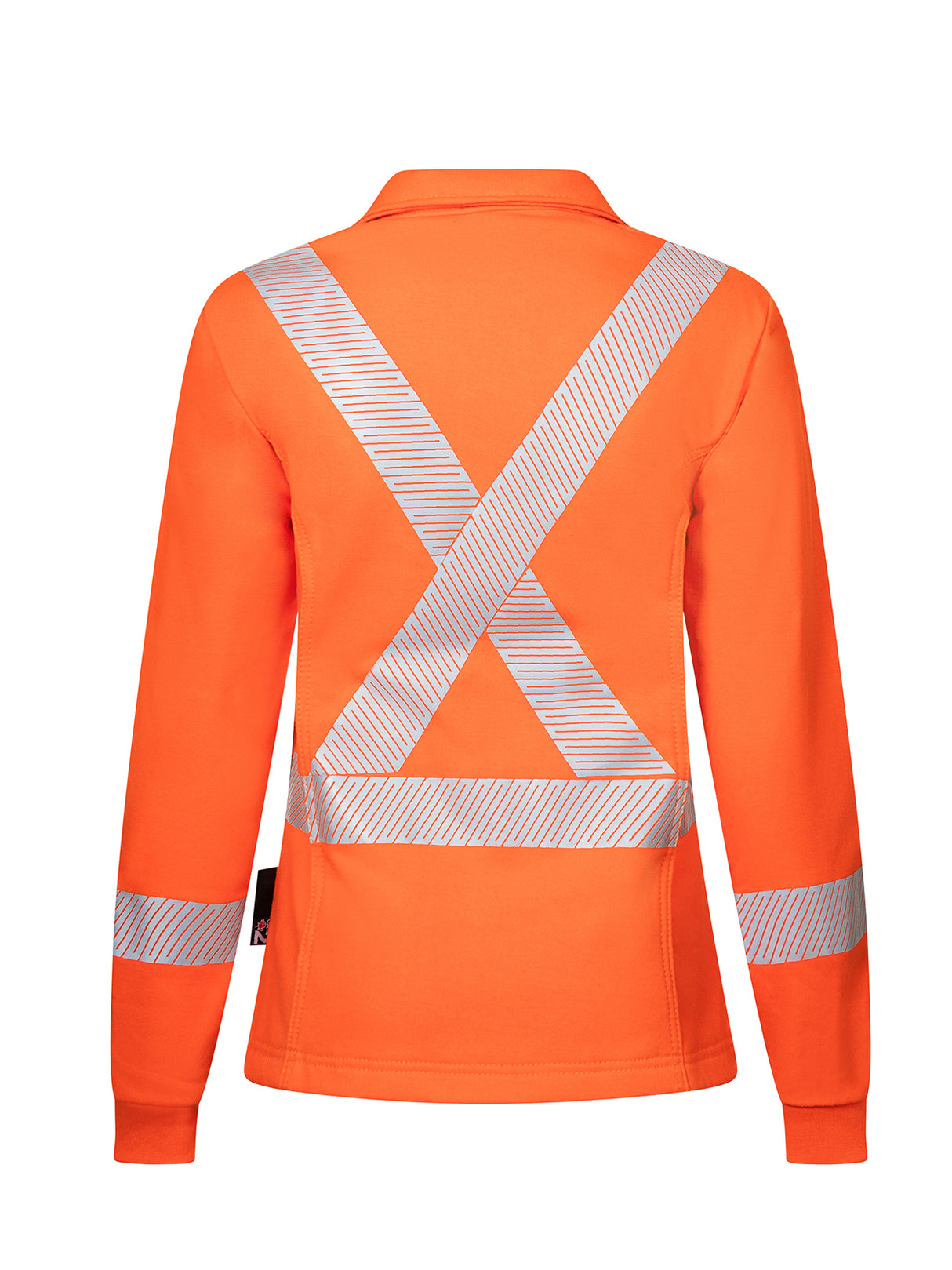 Women's Segmented Striped Fleece Full Zip Jacket - Style 474