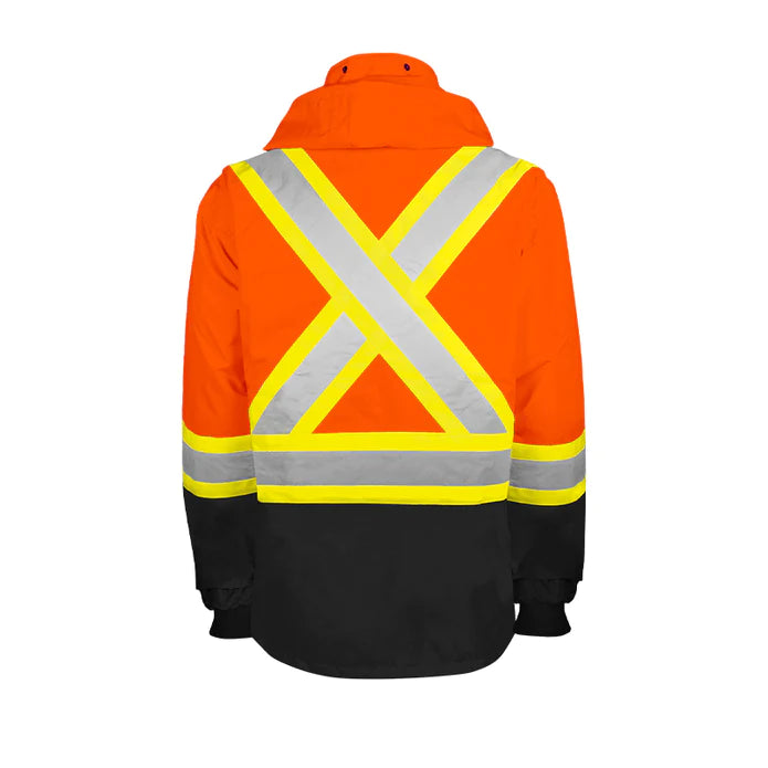Hi Vis Rain Jacket by Ground Force Style RJ90 Canadian