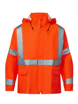 FLEXARC 10 oz Polyurethane/FR Cotton Rain Jacket By IFR Workwear – Style RWSO7215SJ