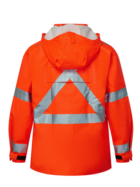 FLEXARC 10 oz Polyurethane/FR Cotton Rain Jacket By IFR Workwear – Style RWSO7215SJ