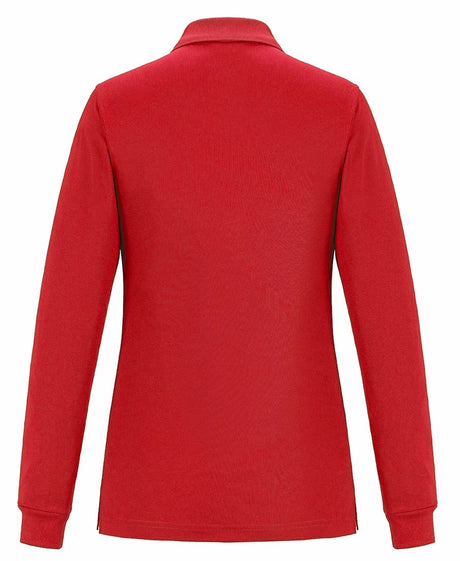 CX2 Birdie - Ladies Long Sleeve Pique Mesh Polo Shirt, Style S05738