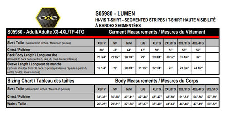 CX2 Lumen  Hi-Vis T-shirt with Segmented Stripes - Style S05980
