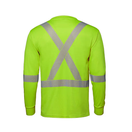 CX2 Volt Hi-Vis Long Sleeve T-shirt with Segmented Stripes - Style S05982
