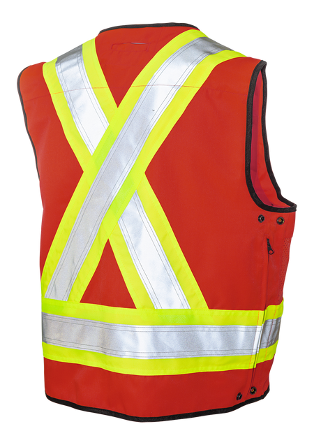 Poly Twill Surveyor Safety Vest By Tough Duck - Style S313