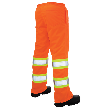 Orange Pull-On Tricot Safety Pant by Tough Duck - Style S603