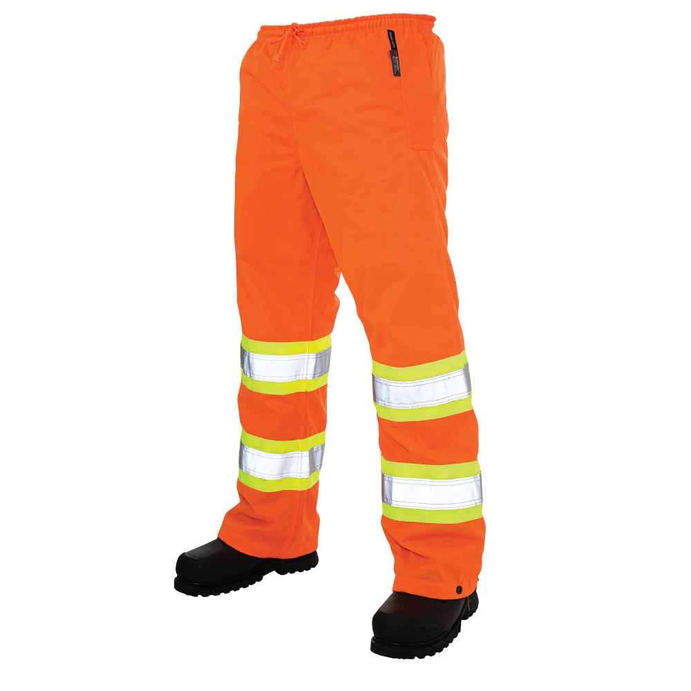 Orange Pull-On Tricot Safety Pant by Tough Duck - Style S603
