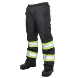 Black Pull-On Poly Oxford Insulated Safety Pant by Tough Duck - Style S614