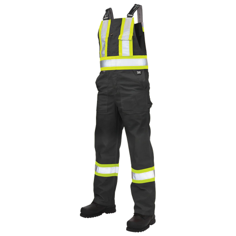 Twill Unlined Safety Bib Overall by Tough Duck - Style S769