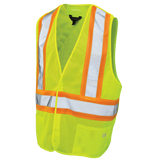 Mesh 5-Point Tear-Away Safety Vest by Tough Duck - Style S9i0