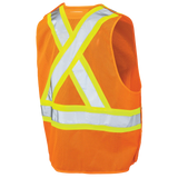 Mesh 5-Point Tear-Away Safety Vest by Tough Duck - Style S9i0