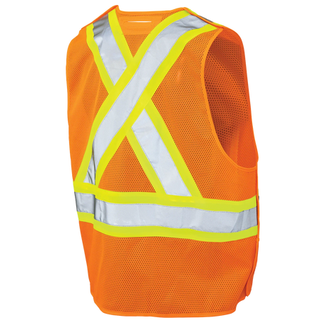 Mesh 5-Point Tear-Away Safety Vest by Tough Duck - Style S9i0