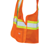 Mesh 5-Point Tear-Away Safety Vest by Tough Duck - Style S9i0