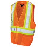 Mesh 5-Point Tear-Away Safety Vest by Tough Duck - Style S9i0