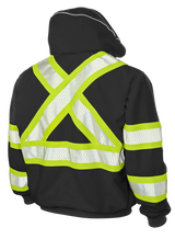 Fleece Thermal Lined Safety Hoodie by Tough Duck - Style SJ16