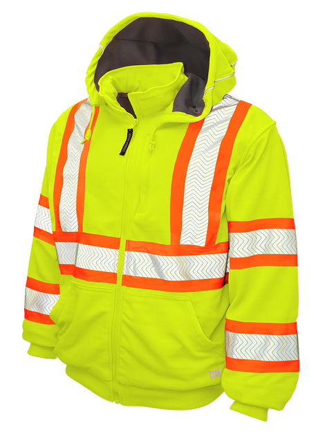 Fleece Thermal Lined Safety Hoodie by Tough Duck - Style SJ16