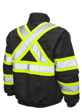 Ripstop Sherpa Lined Safety Bomber by Tough Duck - Style SJ26