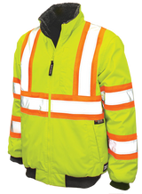 Ripstop Sherpa Lined Safety Bomber by Tough Duck - Style SJ26