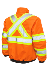 Ripstop Sherpa Lined Safety Bomber by Tough Duck - Style SJ26