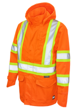 Premium Ripstop Safety Rain Jacket by Tough Duck - Style SJ35