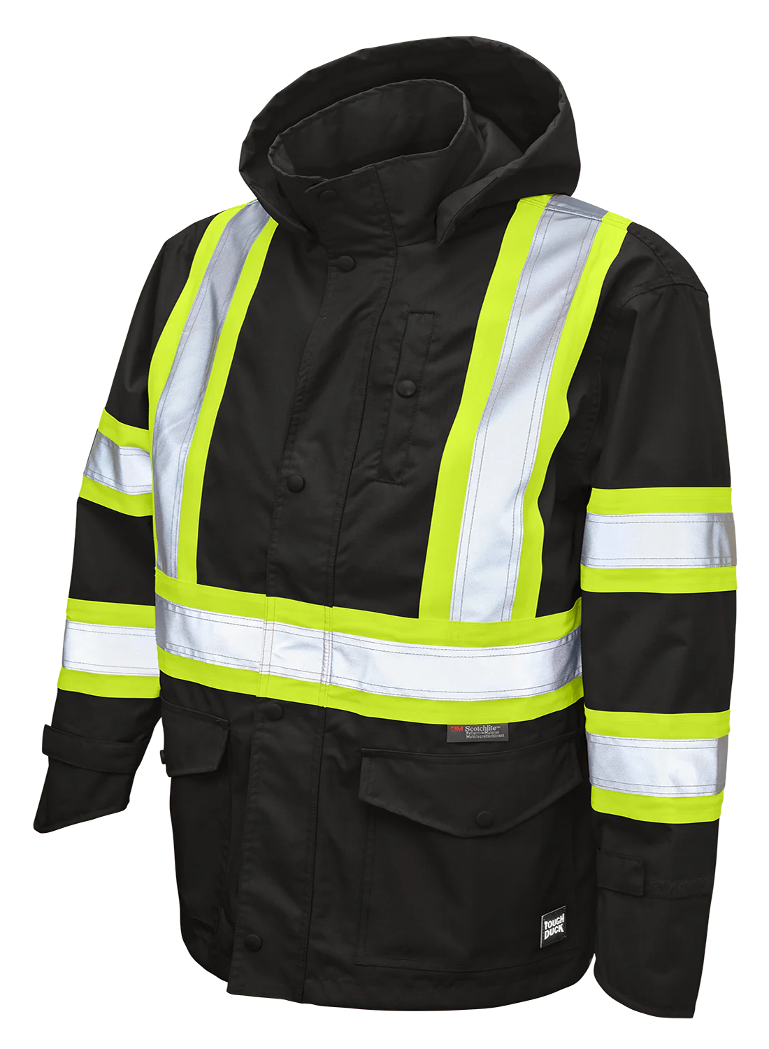 Premium Ripstop Safety Rain Jacket by Tough Duck - Style SJ35