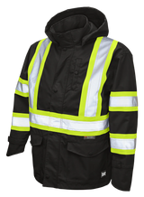 Premium Ripstop Safety Rain Jacket by Tough Duck - Style SJ35