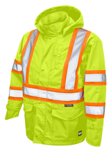 Premium Ripstop Safety Rain Jacket by Tough Duck - Style SJ35