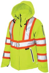 Women's Insulated Flex Safety Jacket by Tough Duck - Style SJ41