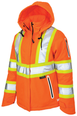 Women's Insulated Flex Safety Jacket by Tough Duck - Style SJ41