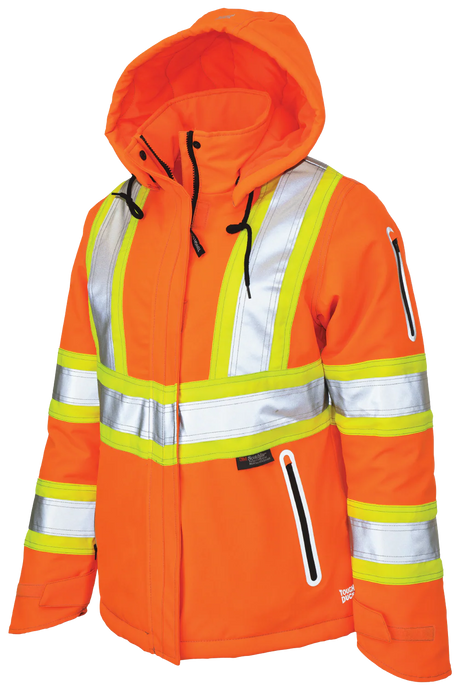 Women's Insulated Flex Safety Jacket by Tough Duck - Style SJ41