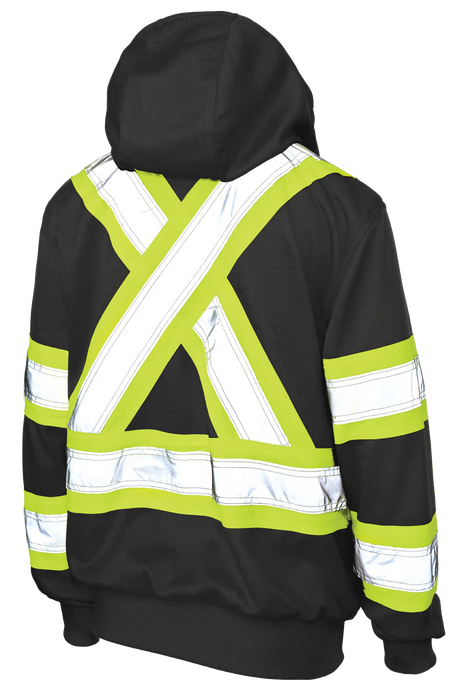 Women's Full Zip Unlined Fleece Safety Hoodie by Tough Duck - Style SJ42