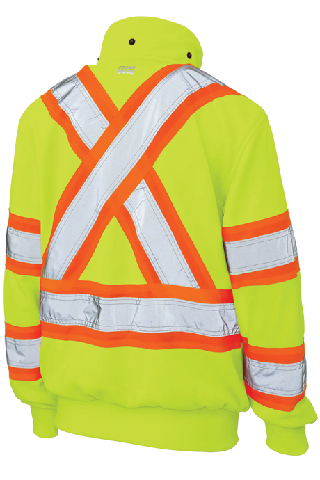 Women's Full Zip Unlined Fleece Safety Hoodie by Tough Duck - Style SJ42