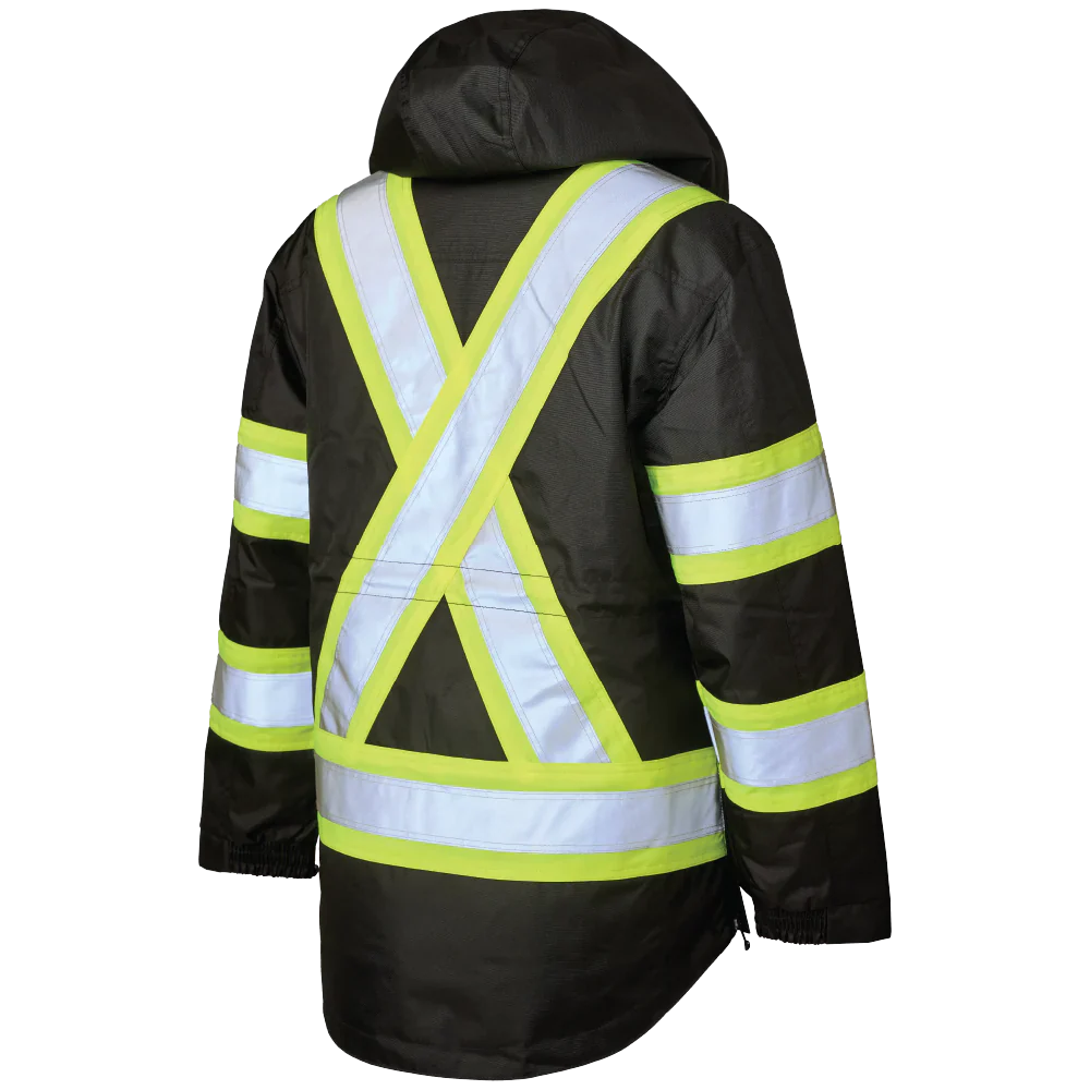 Women's Poly Oxford 5-In-1 Safety Jacket by Tough Duck - Style SJ46