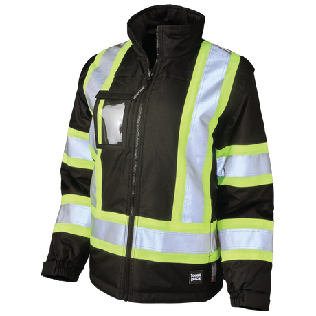 Women's Poly Oxford 5-In-1 Safety Jacket by Tough Duck - Style SJ46