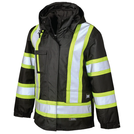 Women's Poly Oxford 5-In-1 Safety Jacket by Tough Duck - Style SJ46