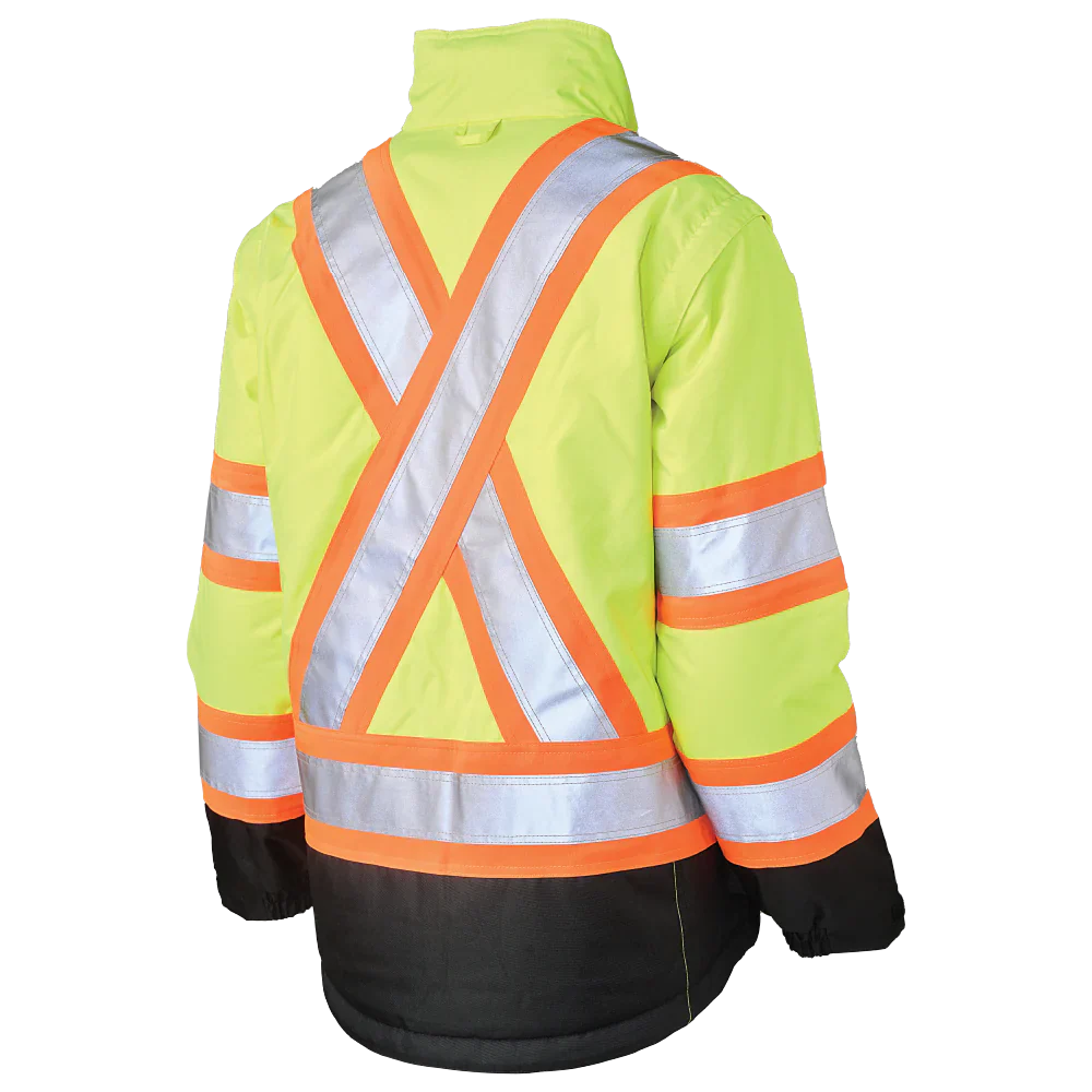 Women's Poly Oxford 5-In-1 Safety Jacket by Tough Duck - Style SJ46