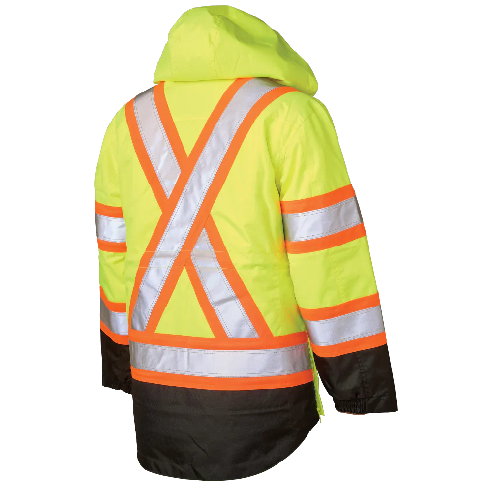Women's Poly Oxford 5-In-1 Safety Jacket by Tough Duck - Style SJ46