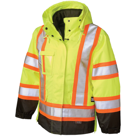 Women's Poly Oxford 5-In-1 Safety Jacket by Tough Duck - Style SJ46