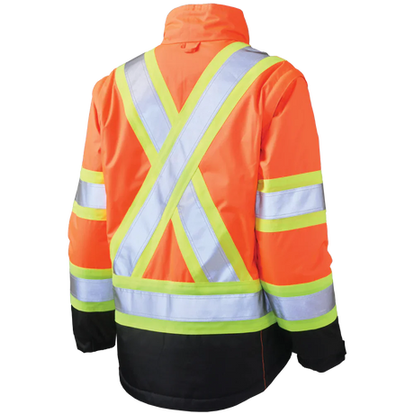 Women's Poly Oxford 5-In-1 Safety Jacket by Tough Duck - Style SJ46