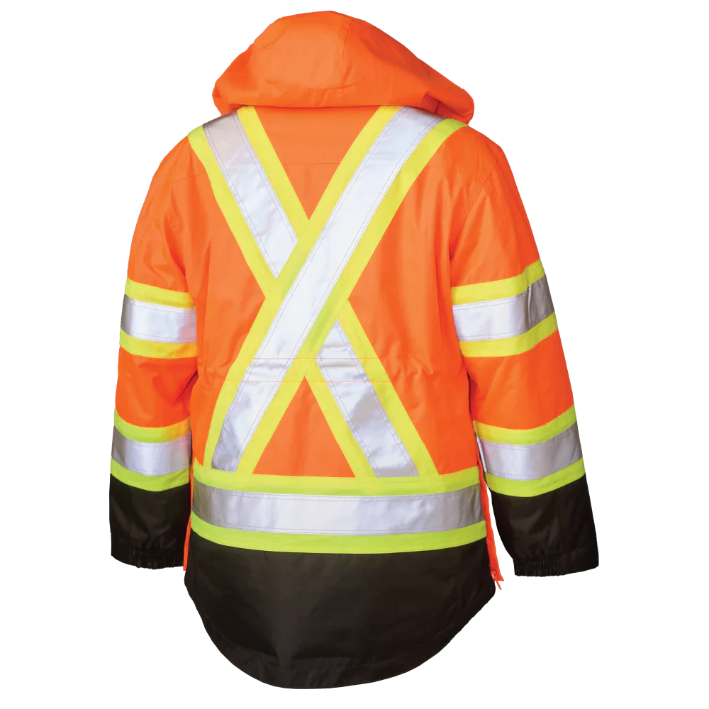 Women's Poly Oxford 5-In-1 Safety Jacket by Tough Duck - Style SJ46