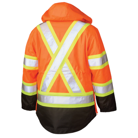 Women's Poly Oxford 5-In-1 Safety Jacket by Tough Duck - Style SJ46