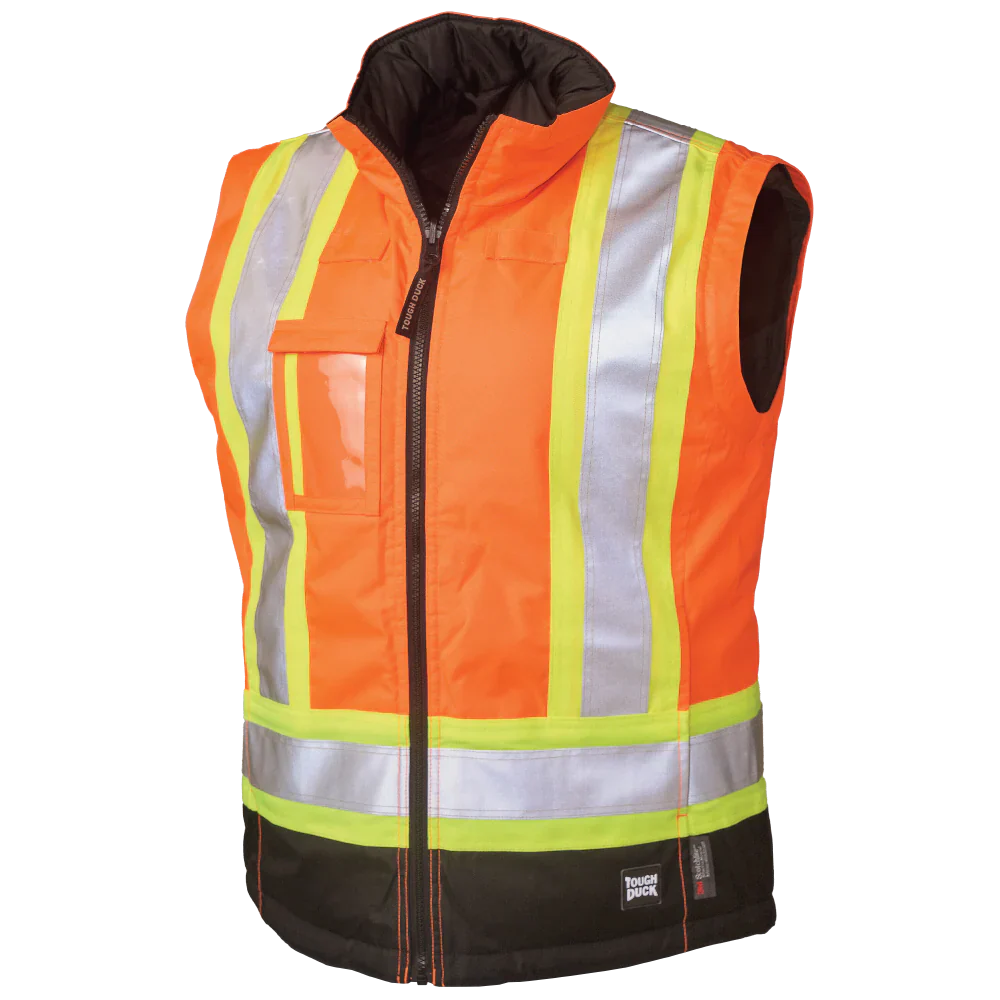 Women's Poly Oxford 5-In-1 Safety Jacket by Tough Duck - Style SJ46