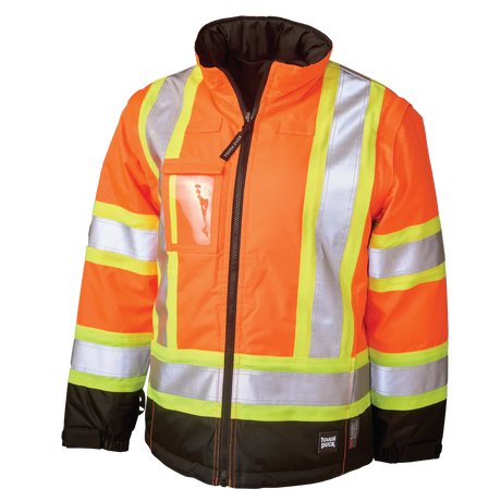 Poly Oxford 5-in-1 Safety Jacket by Tough Duck - Style S426 Poly Oxford 5-in-1 Safety Jacket by Tough Duck - Style S426