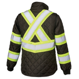 Women's Quilted Safety Freezer Jacket by Tough Duck - Style SJ47