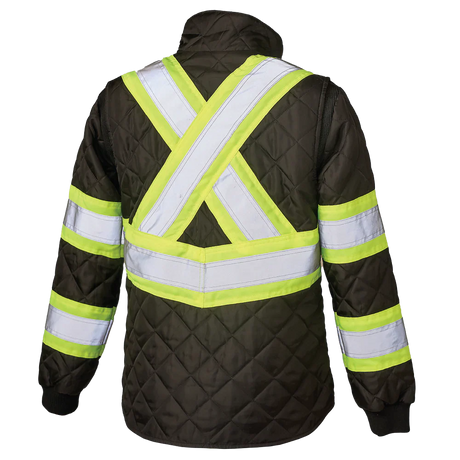 Women's Quilted Safety Freezer Jacket by Tough Duck - Style SJ47