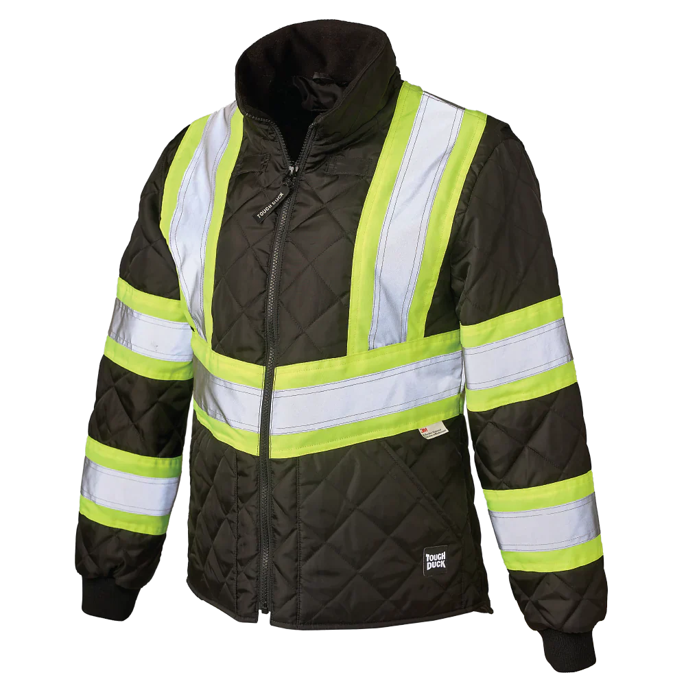 Women's Quilted Safety Freezer Jacket by Tough Duck - Style SJ47
