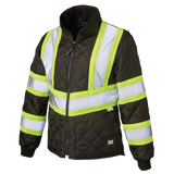 Women's Quilted Safety Freezer Jacket by Tough Duck - Style SJ47