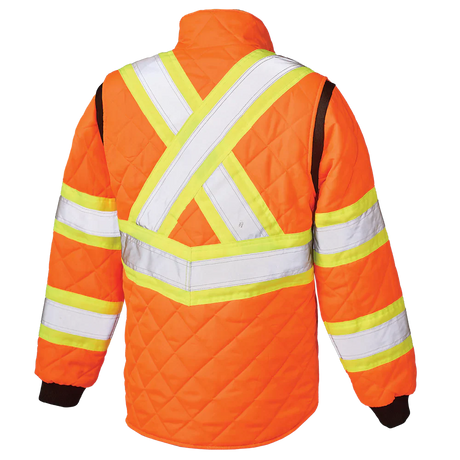 Women's Quilted Safety Freezer Jacket by Tough Duck - Style SJ47