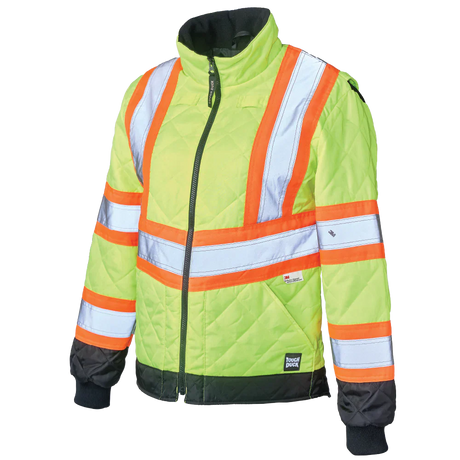 Women's Quilted Safety Freezer Jacket by Tough Duck - Style SJ47