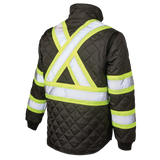 Quilted Safety Trucker Jacket by Tough Duck - Style SJ48